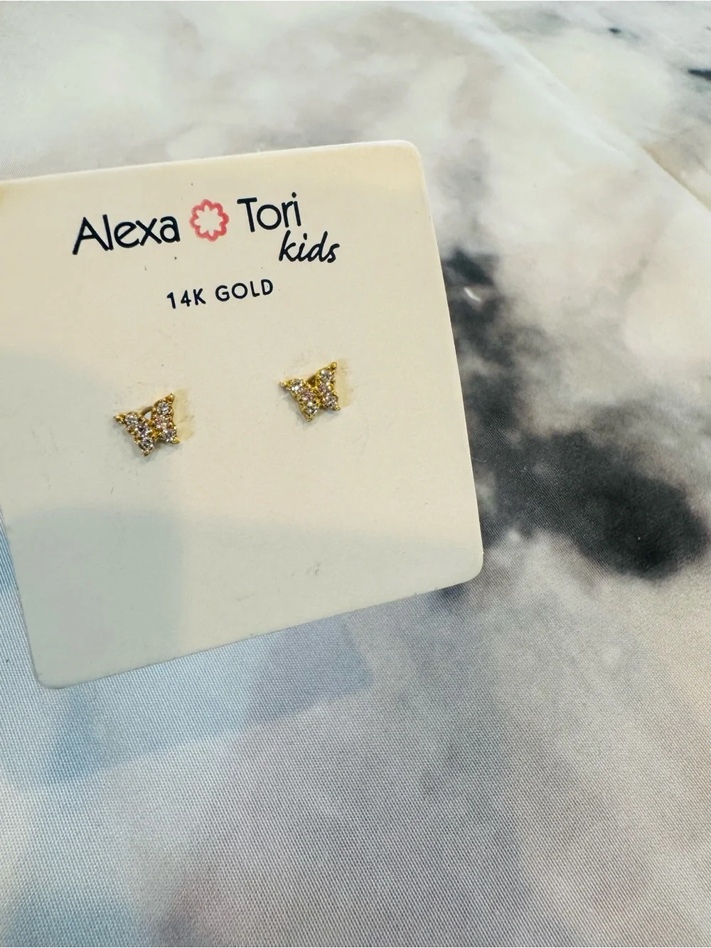 NWT Alex Tori Kids 14K Gold Stud Earrings Bundle